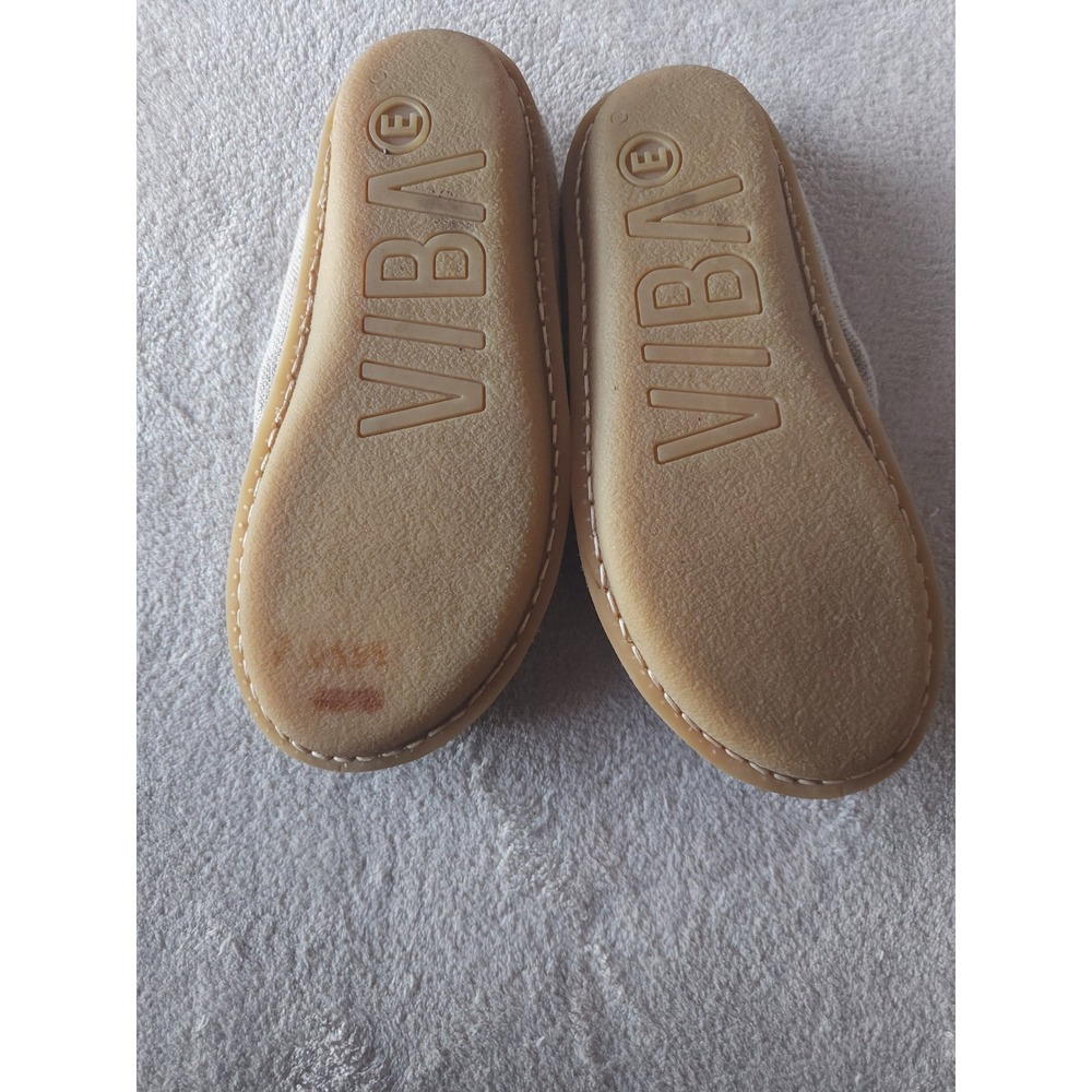 VIBA Zuma Loafers Minimalist Barefoot Slip On 42 Sand Beige Linen Textile Shoes - Picture 6 of 8